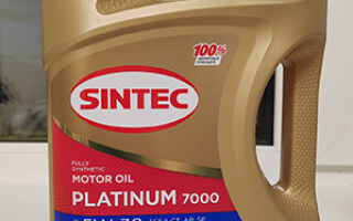 Описание и основные характеристики масла Sintec Platinum 7000 5W-30