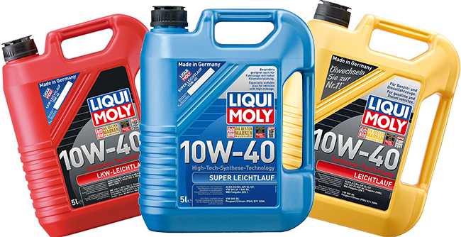 Моторные масла liqui moly 10w 40