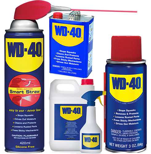 wd-40 в различной упаковке