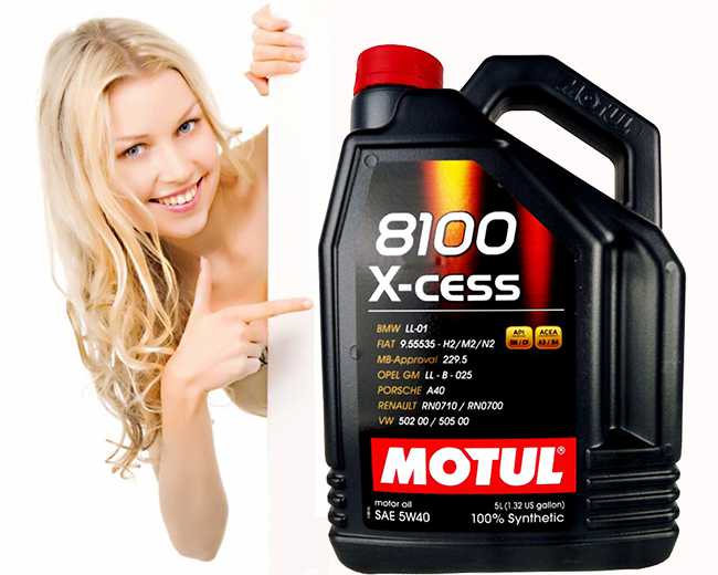 Моторное масло Motul 5W-40 8100 X-cess