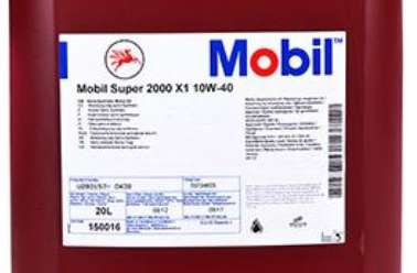 этикетка Mobil Super 2000 x1 10w 40 