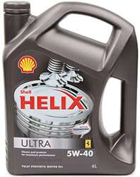 канистра 4 литра Shell Helix Ultra 5W40